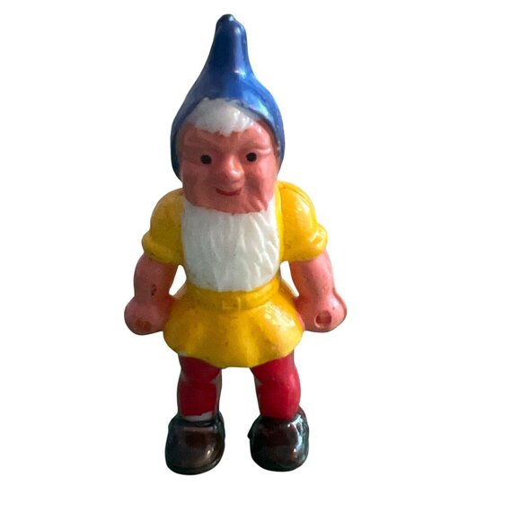 Vintage Lot of 5 Hong Kong Plastic Gnome Elf Cake Cupcake Toppers Elves Pixies - Picture 4 of 5